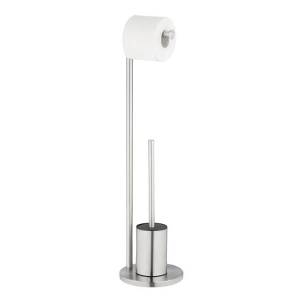 WENKO 25676100 - WC komplet FERLA 18x69,5 cm nerjaveče jeklo/saten