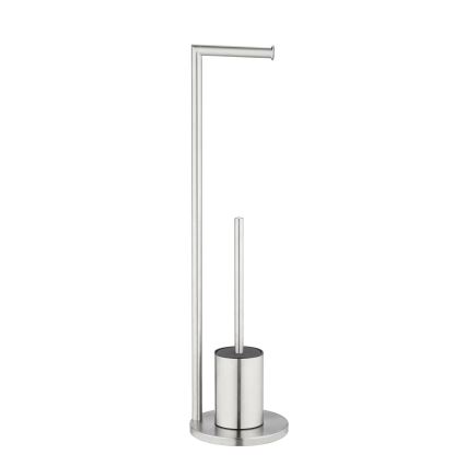 WENKO 25676100 - WC komplet FERLA 18x69,5 cm nerjaveče jeklo/saten