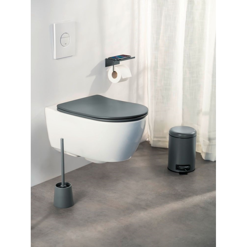 WENKO 26030100 - WC sedež GALATI 46x36 cm antracit
