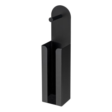 WENKO 26059100 - Držalo za role AGIRA 12x54 cm črno