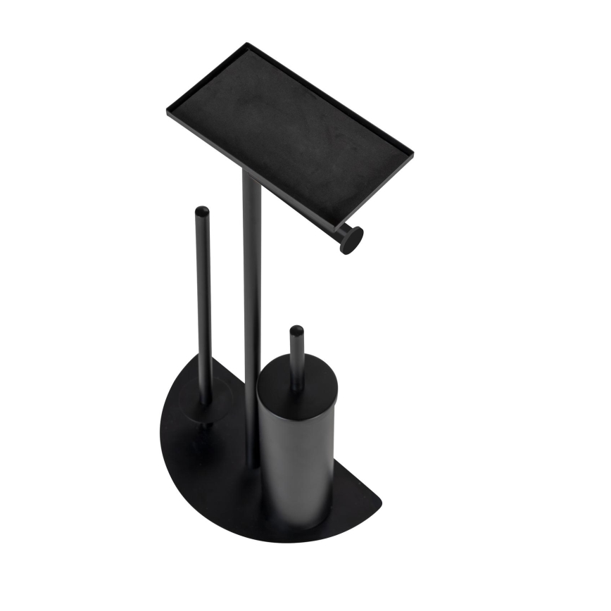 WENKO 26060100 - WC komplet COSENZA 32,5 x 72 cm črna