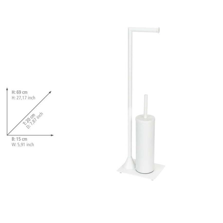 WENKO 26072100 - WC krtača HELLA 15x69 cm bela