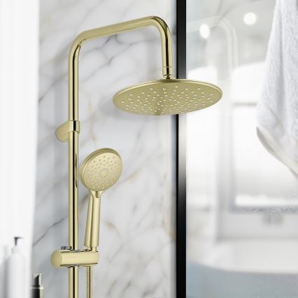 WENKO 26182100 - Tušni sistem YOUNG LINE 101 cm, zlata