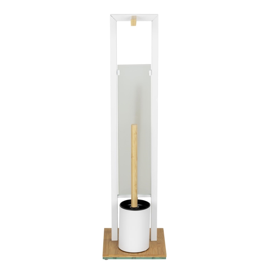 WENKO 26214100 - WC komplet RIVALTA 18x70 cm rjava/bela