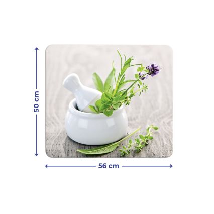 WENKO 2712940500 - Pokrovna plošča za živila - 56 x 50 cm, večbarvna/prozorna