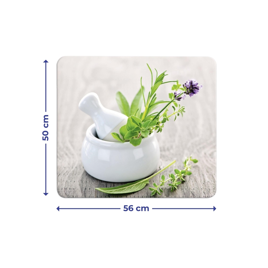 WENKO 2712940500 - Pokrovna plošča za živila - 56 x 50 cm, večbarvna/prozorna