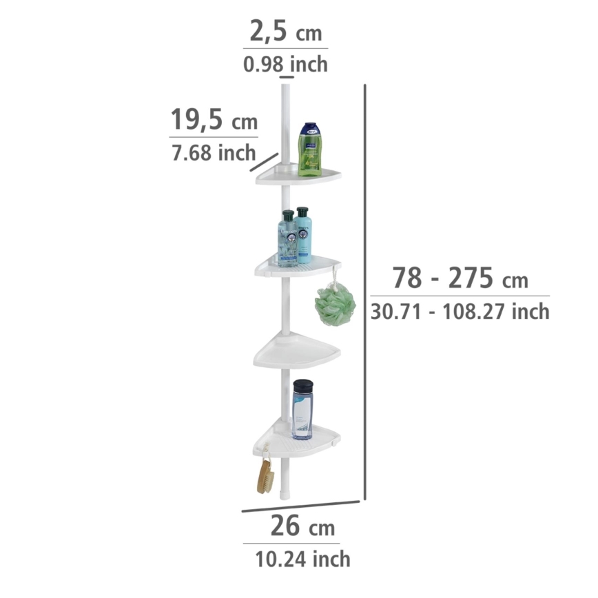 WENKO 3201010100 - Beli kotni element COMPACT 26x195 cm