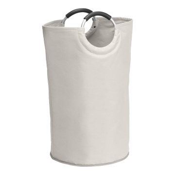 WENKO 3440001100 - Koš za perilo STONE 38x72 cm bež/srebrn/črn