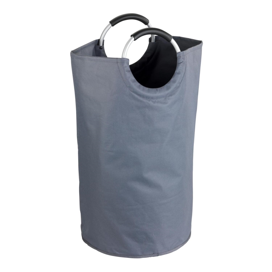 WENKO 3440803100 - Koš za perilo JUMBO 38x72 cm antracit/srebrna/črna