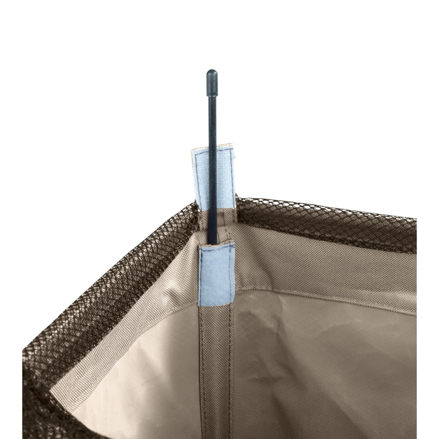 WENKO 3450113100 - Koš za perilo CORNO 18,5x60 cm bež/črn