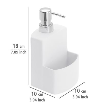 WENKO 3620115100 - Dozator za milo FESTIVAL 10x18 cm bel
