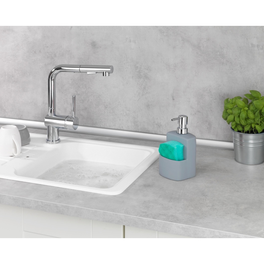 WENKO 3620116100 - Dozator za milo FESTIVAL 10x18 cm siva