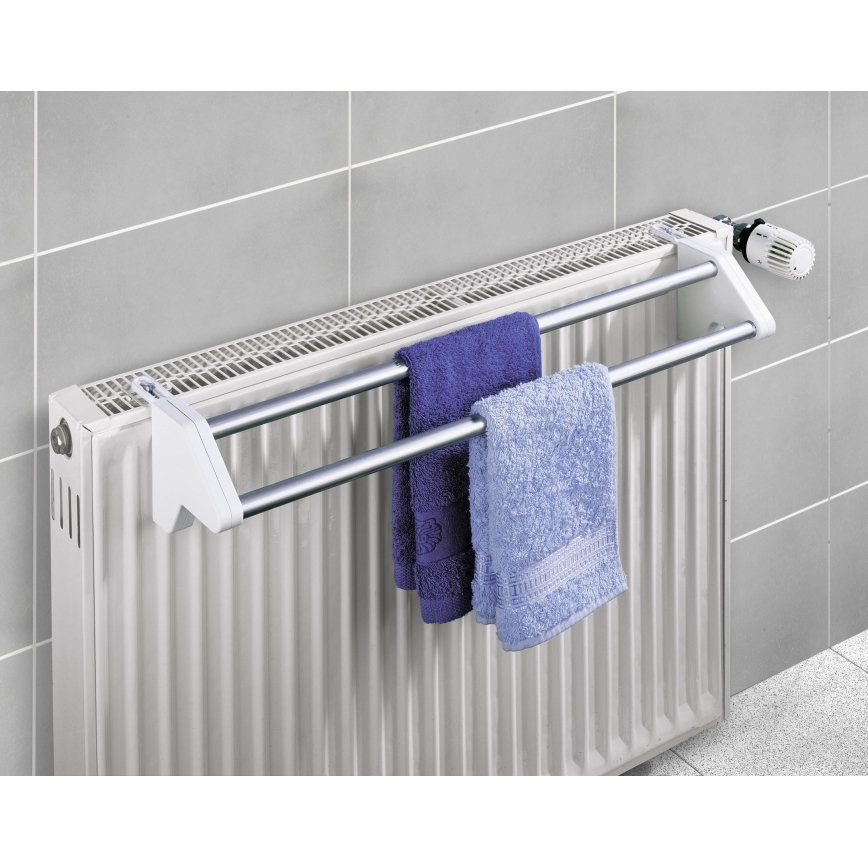 WENKO 3702100 - Sušilnik 13x11,5 cm v srebrni/beli barvi