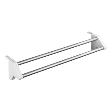 WENKO 3703100 - Stojalo za sušenje perila TWIN 60x13 cm srebrno/belo