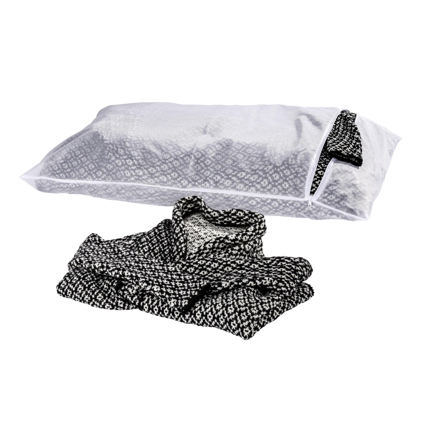 WENKO 3751900100 - Vrečka za pranje perila 90x60 cm bela