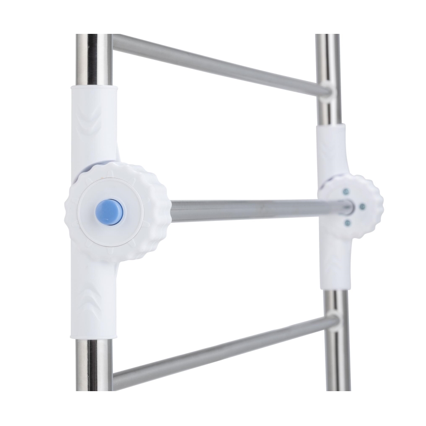 WENKO 3772020100 - Stojalo za sušenje PROFI 65x150 cm iz nerjavečega jekla / srebrno / belo
