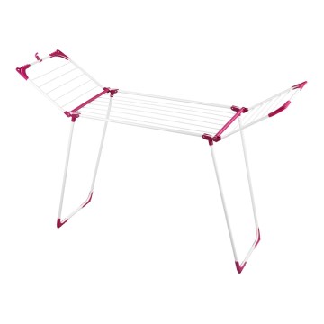 WENKO 3774021100 - Sušilec perila SUMMER DRY 153x76 cm bela/rožnata