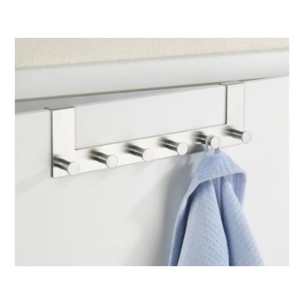 WENKO 4468060100-Obešalnik CELANO 39x11 cm iz nerjavečega jekla/srebrne barve