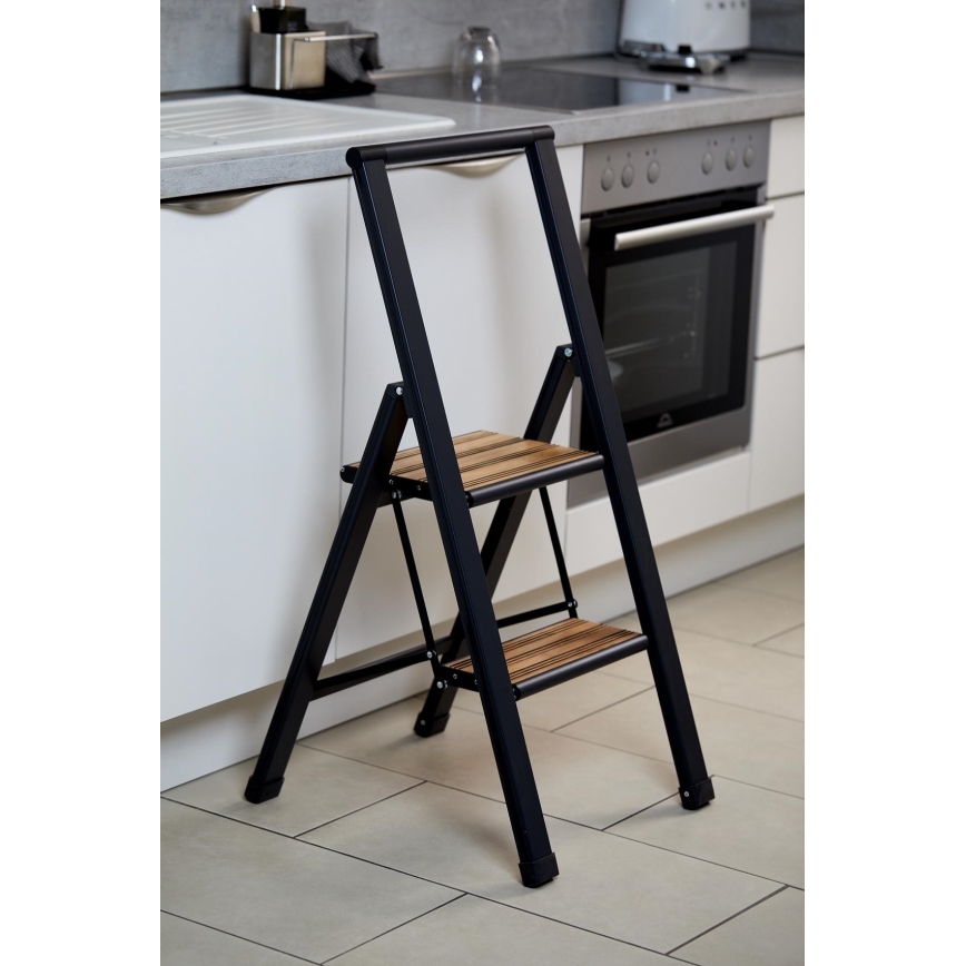 WENKO 50482100 - Stopničke ALU-DESIGN 44x101 cm črne