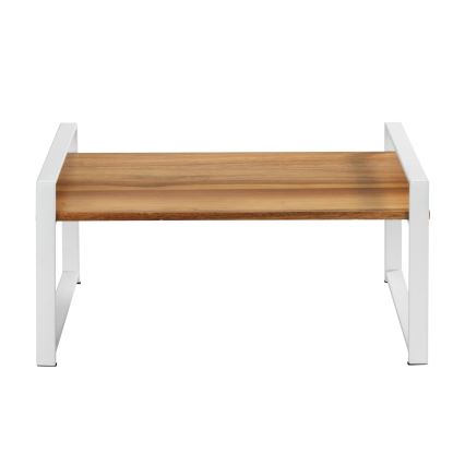 WENKO 53027100 - Polica LOUISA 40 x 20 cm bela/rjava