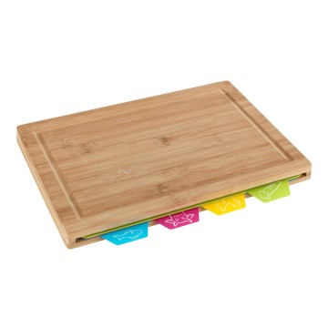WENKO 53064100 - Rezalna deska 32,5x22,5 cm rjava/večbarvna