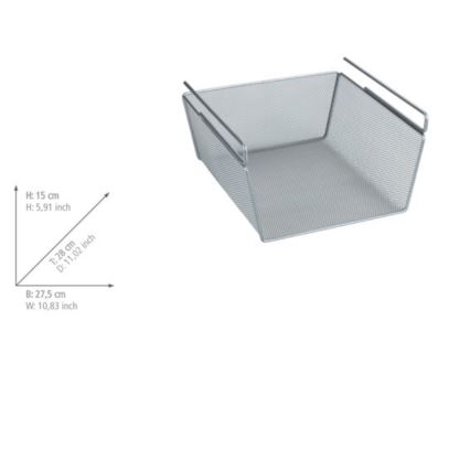 WENKO 53142100 - Košek 27,5x28 cm srebrne barve