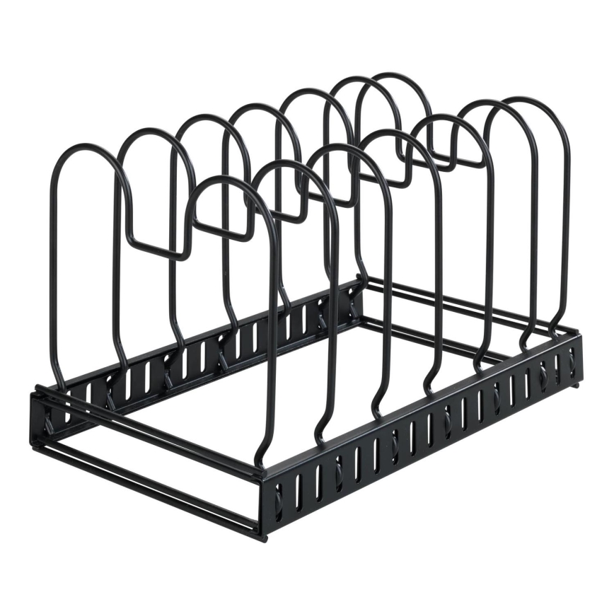 WENKO 53149100 - Nosilec za pokrove in ponve 18x18 cm črn