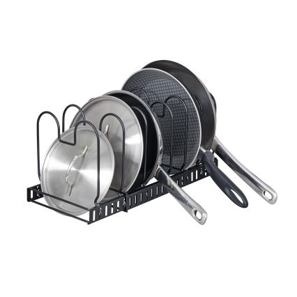 WENKO 53149100 - Nosilec za pokrove in ponve 18x18 cm črn