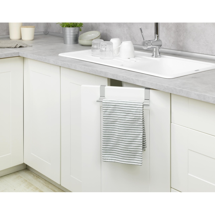 WENKO 53245100 - Nosilec za brisače TELESCOPE 7x6 cm srebrna/črna