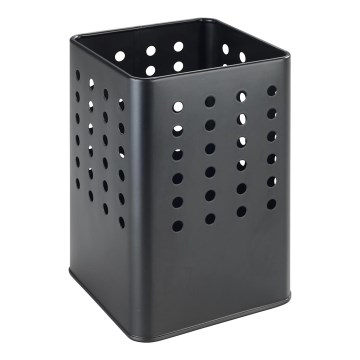 WENKO 54017100 - Stojan za jedilni pribor SILIO 11,5x16,5 cm črna