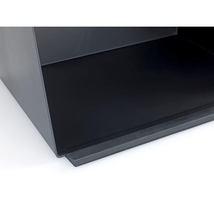 WENKO 54098100 - Posoda za kruh KUBO 35x26,5 cm črna/rjava