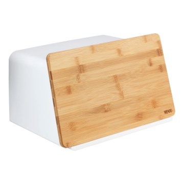 WENKO 54099100 - Posoda za kruh KUBO 35x26,5 cm bela/rjava