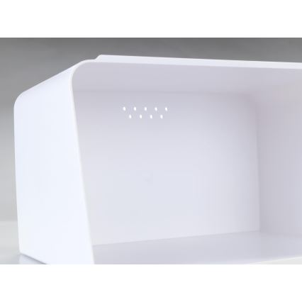 WENKO 54099100 - Škatla za kruh KUBO 35x26,5 cm bela/rjava