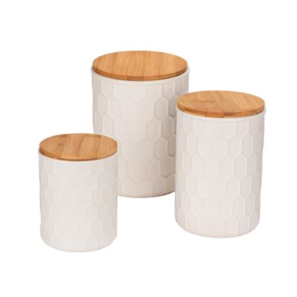 WENKO 54222100 - škatla MAYA 13x17 cm bela/rjava
