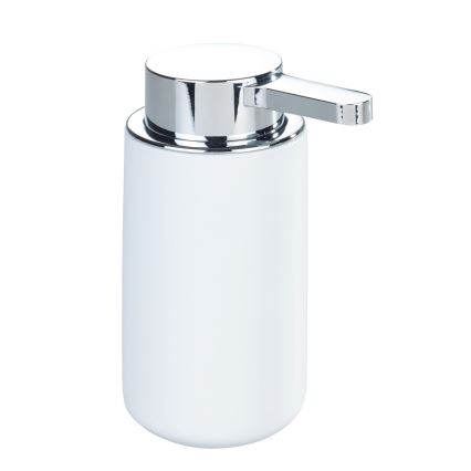 WENKO 54655100 - Dozator za tekoče milo WOYA 250 ml bela/sijajni krom