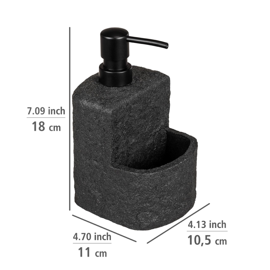 WENKO 54667100 - Dozator za milo FESTIVAL 10,5x18 cm črn