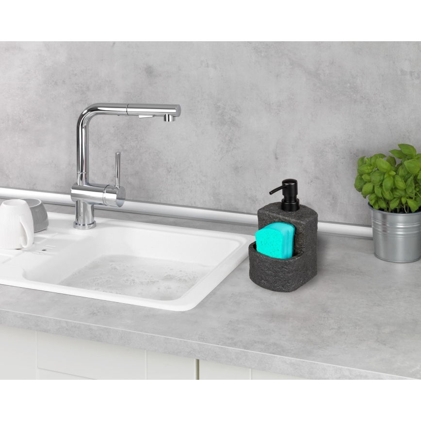 WENKO 54667100 - Dozator za milo FESTIVAL 10,5x18 cm črn