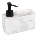 WENKO 54668100 - Dozator za milo RESA 14,5x14,3 cm bela/črna