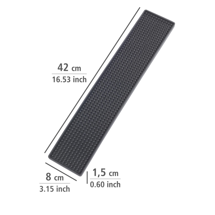 WENKO 54700100 - Protikapljalna podloga 42x8 cm črna