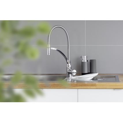 WENKO 54735100 - Postaja za čiščenje EASY SQUEEZ-E 15x18 cm siva/siva