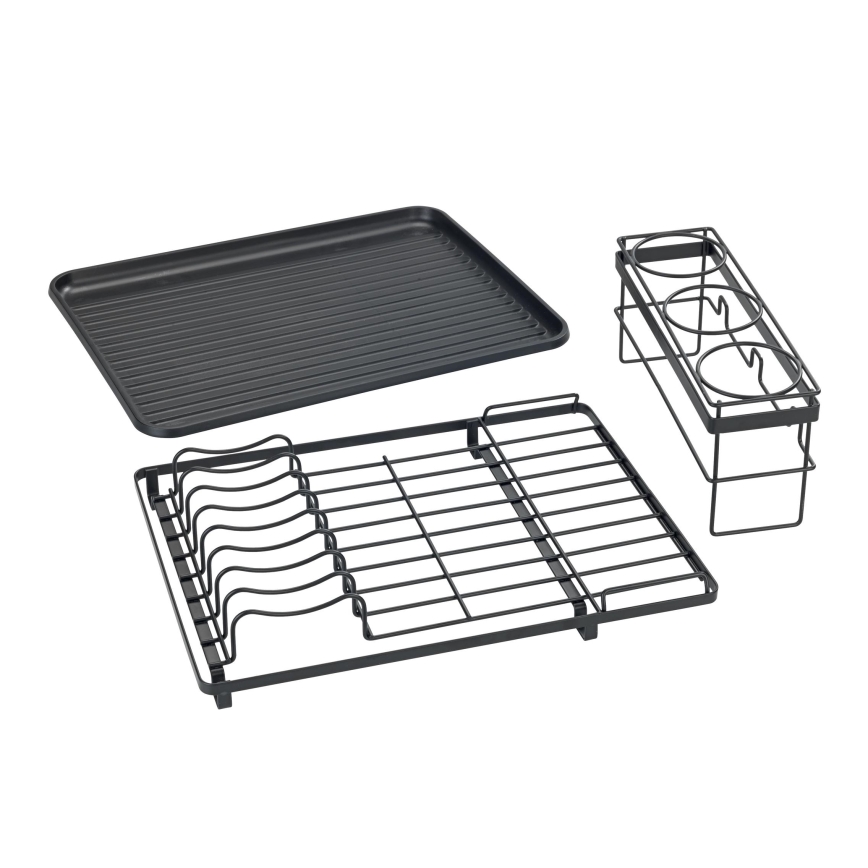 WENKO 54798100 - Ocedilo za posodo AMY 42,5x31,5 cm v črni barvi