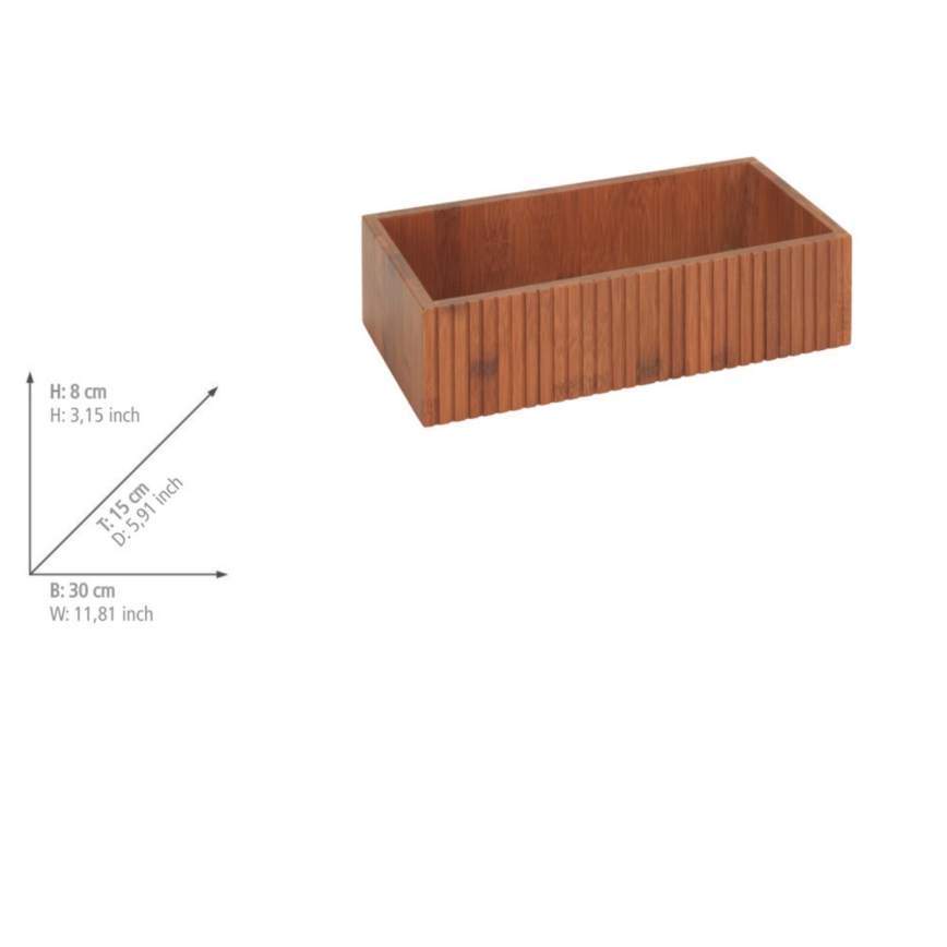 WENKO 54943100 - Škatla MERA 30x15 cm rjava