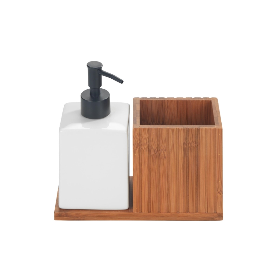 WENKO 54944100 - Dozator tekočega mila MERA 18,5x17 cm rjav