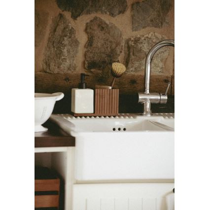 WENKO 54944100 - Dozator tekočega mila MERA 18,5x17 cm rjav