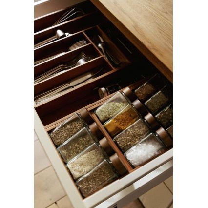 WENKO 54950100 - Stojalo za začimbe ANNI 38x20 cm rjavo