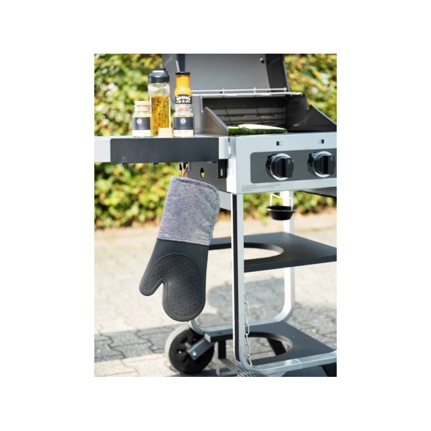 WENKO 55014100-Kavelj BLACK OUTDOOR KITCHEN 30x6,5 cm črn