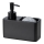 WENKO 55076100 - Dozator za milo BLACK OUTDOOR KITCHEN 14,5x14,3 cm črna