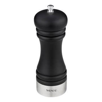 WENKO 55082100-Mlinček za sol BLACK OUTDOOR KITCHEN 5x17,5 cm srebrna/črna/bela