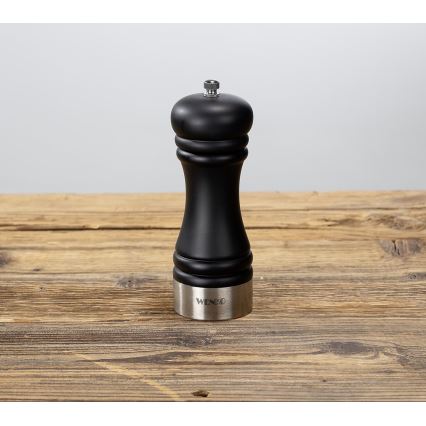WENKO 55082100-Mlinček za sol BLACK OUTDOOR KITCHEN 5x17,5 cm srebrna/črna/bela