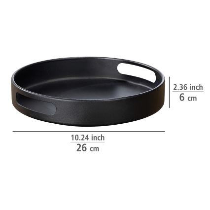 WENKO 55098100 - Pladenj BLACK OUTDOOR KITCHEN 26x6 cm črna